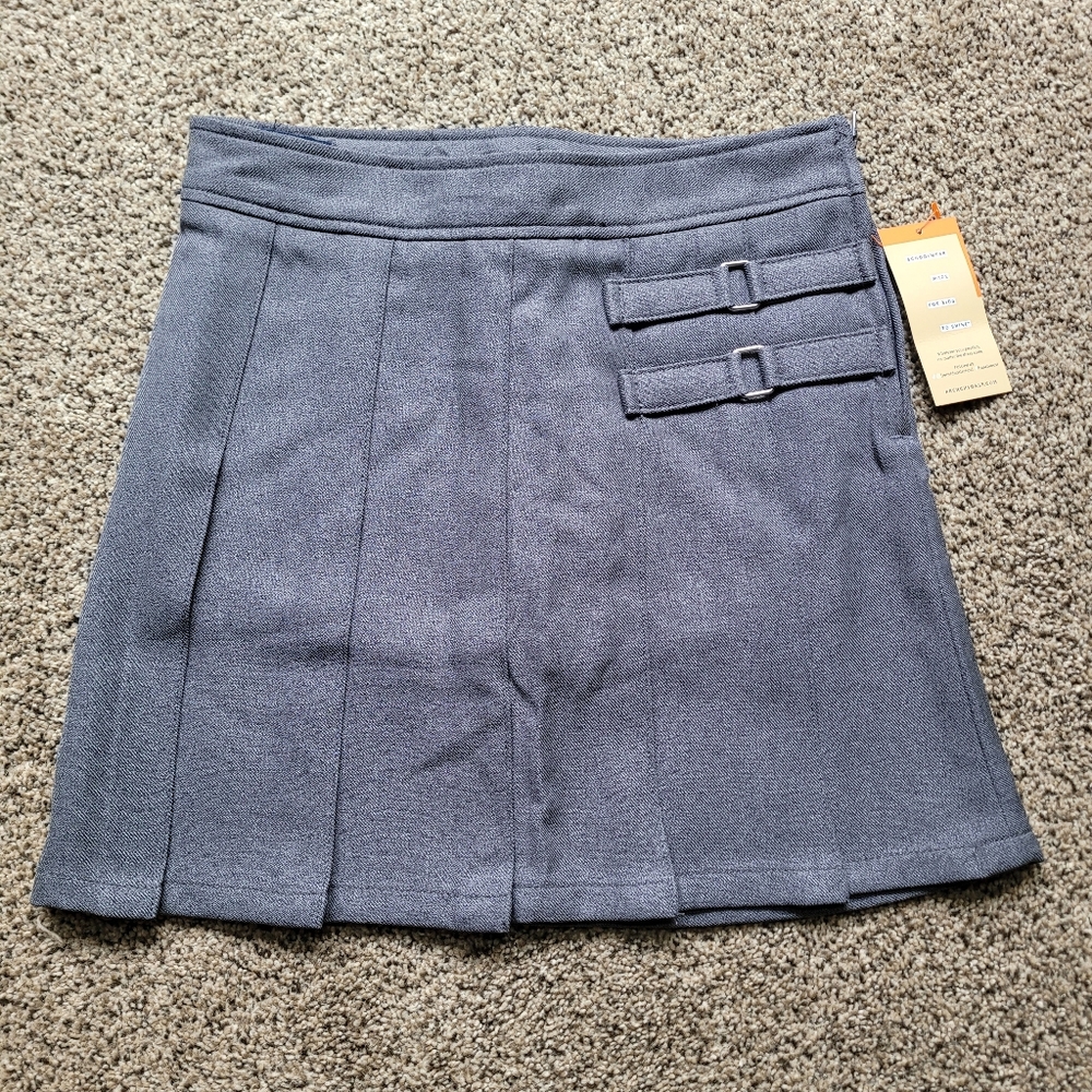 NWT French Toast Girls Skirt 8 Gray Pleated School Wear Collegiate SX9103-J-8